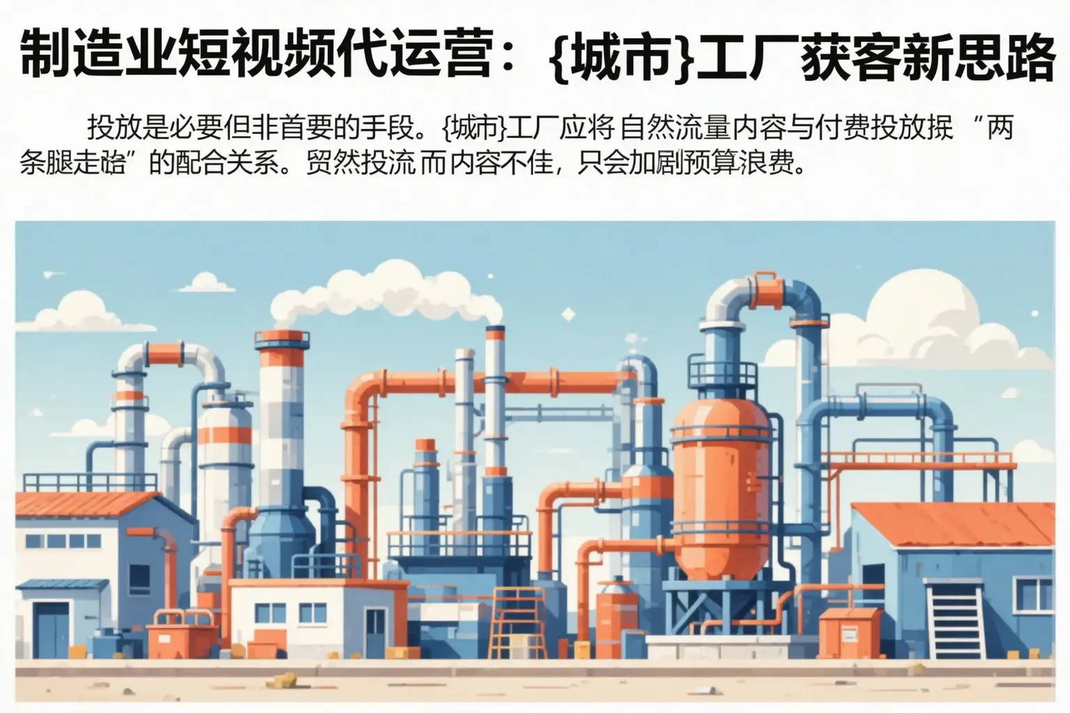 制造业短视频代运营:淇滨工厂获客新思路
